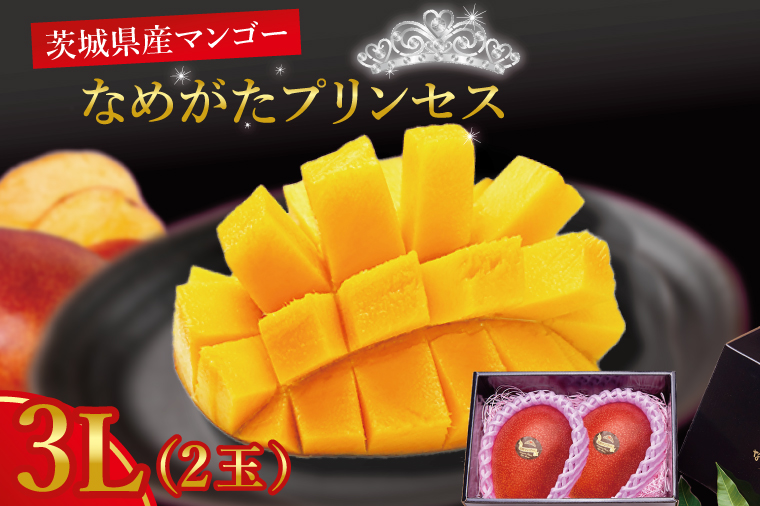 【2026年6月下旬より順次発送】★数量限定★マンゴー なめがたプリンセス 2玉(3L)｜マンゴー フルーツ 果物 くだもの 数量限定 先行予約 茨城県 行方市(EJ-4)